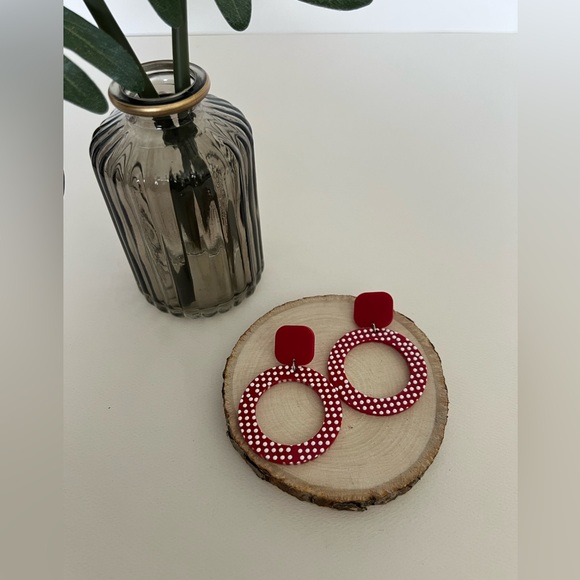 1970's Inspired Dangle Earrings -Retro Pop-of-Color Earrings -Whimsical Earrings - Picture 9 of 17